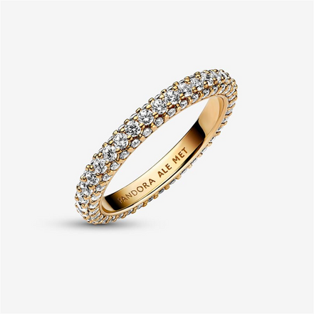 Pandora Timeless Pave' Single-Row Ring Size 5