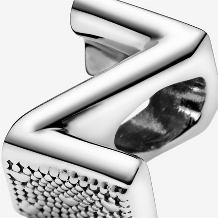 Pandora Moments Silver Letter Z Charm