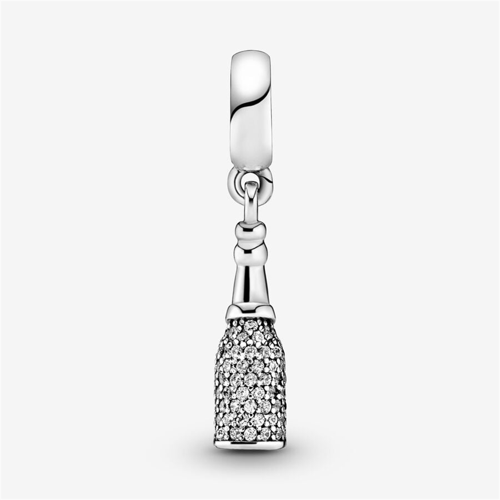Pandora Moments Sparkling Wine Silver Dangle