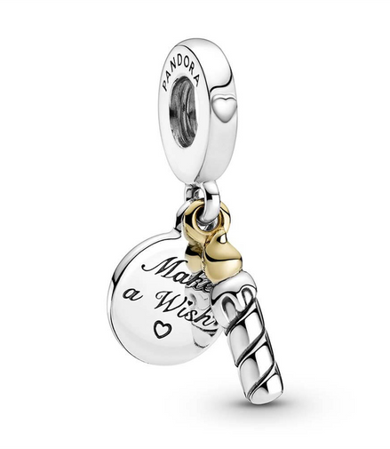 Two-Tone Birthday Candle Dangle Charm