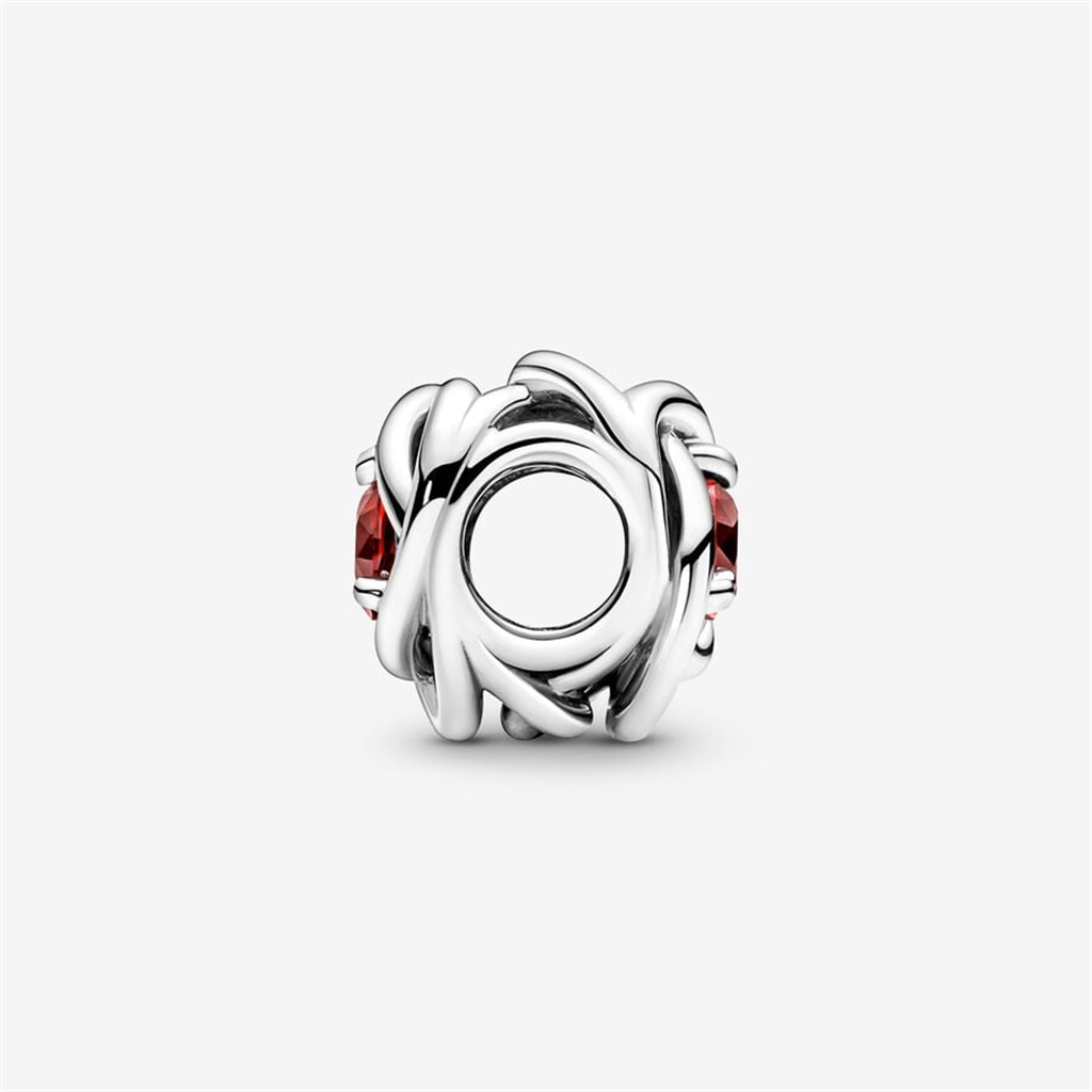 Pandora Moments July True Red Eternity Circle Charm