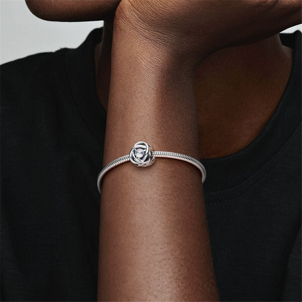Pandora Moments April Clear Eternity Circle Charm