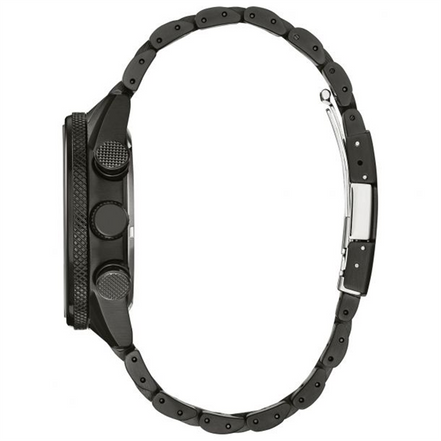 Citizen Eco-Drive Nighthawk Black Ion-Plated Bracelet Watch