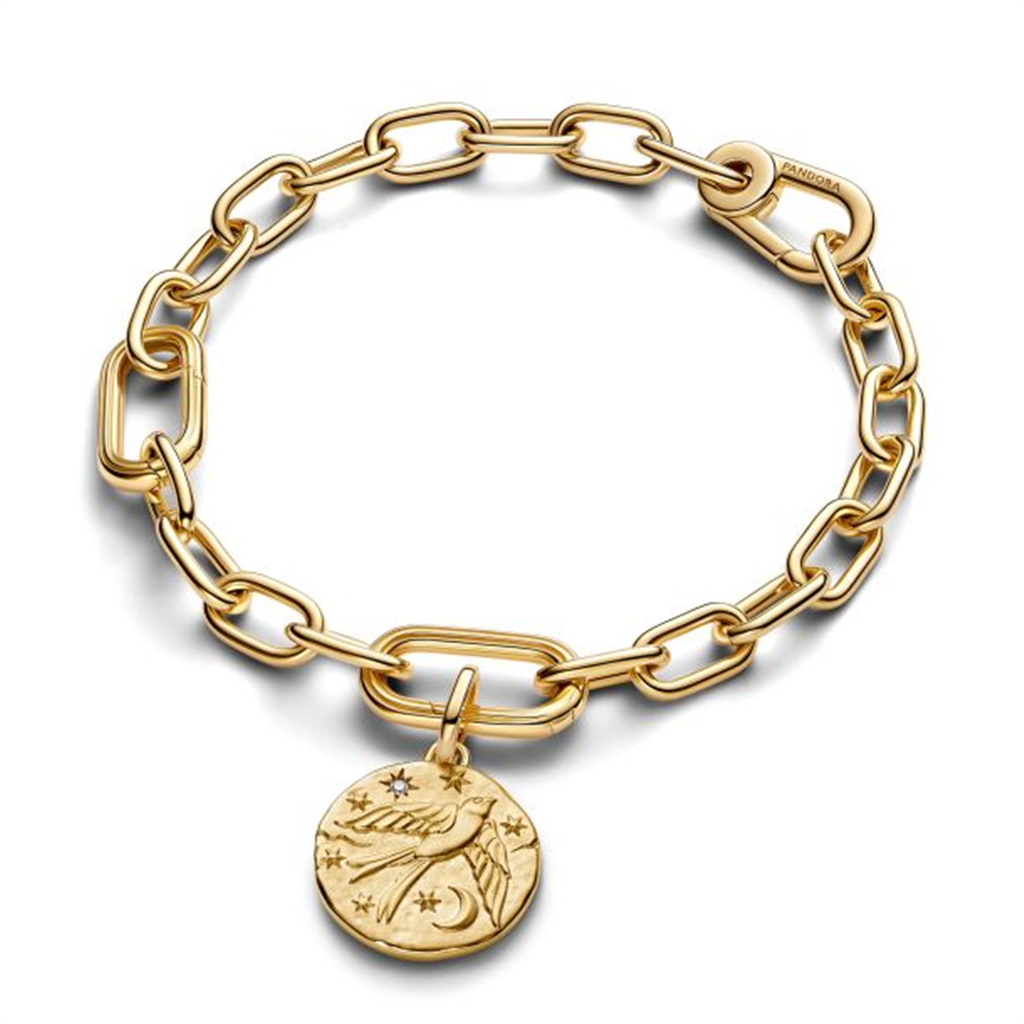 Pandora ME Swallow Gold-Plated Medallion Charm