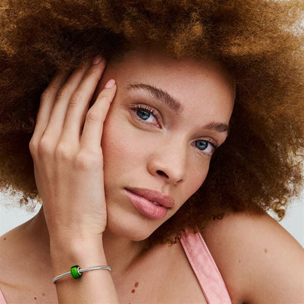 Pandora Moments Green Mini Murano Glass Charm