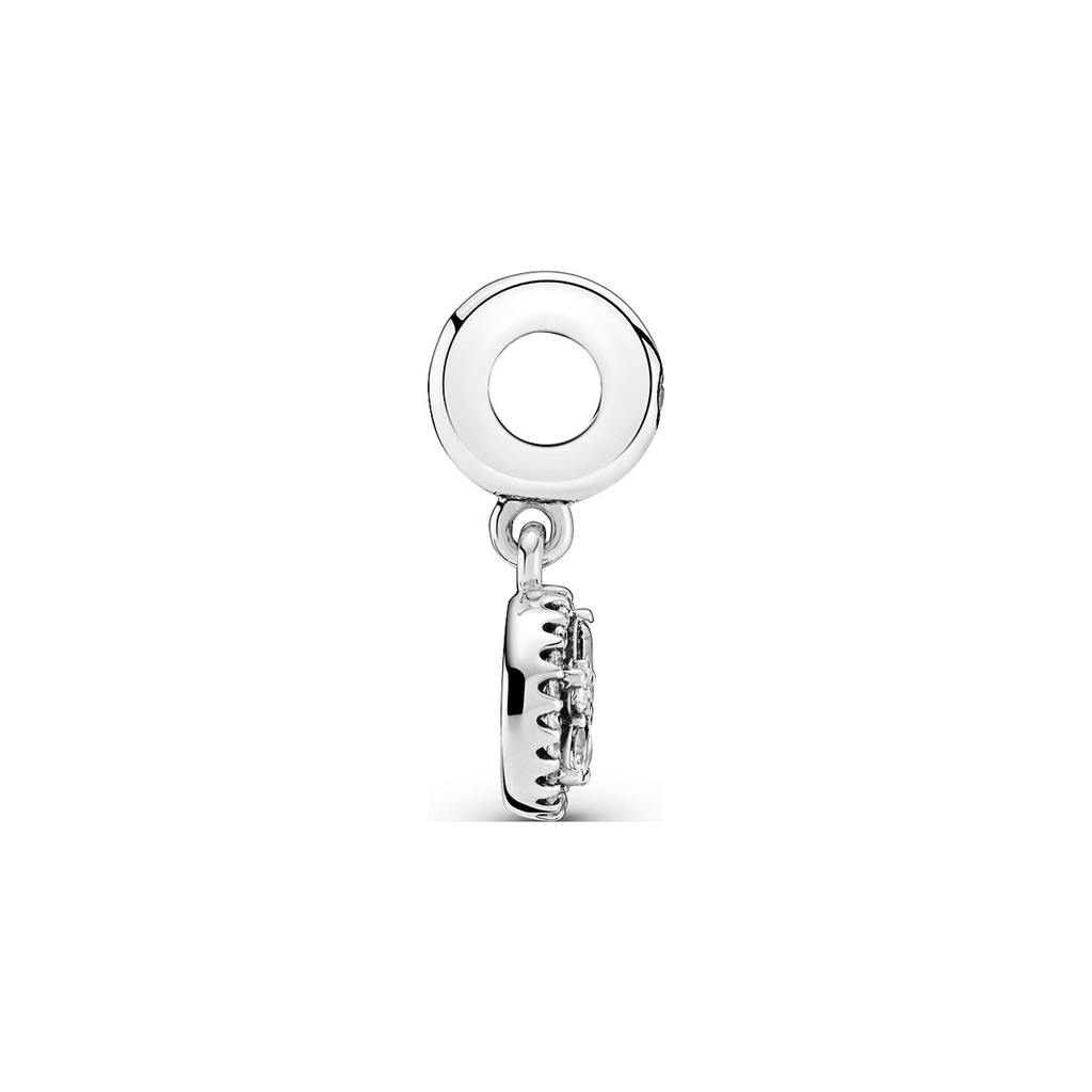 Sparkling Snowflake Circle Dangle