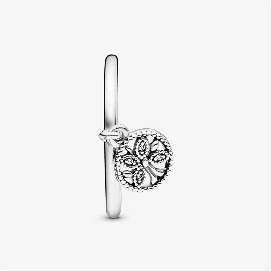 Pandora Moments Dangling Family Tree Ring Size 7
