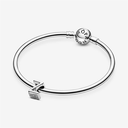 Pandora Moments Silver Letter Z Charm