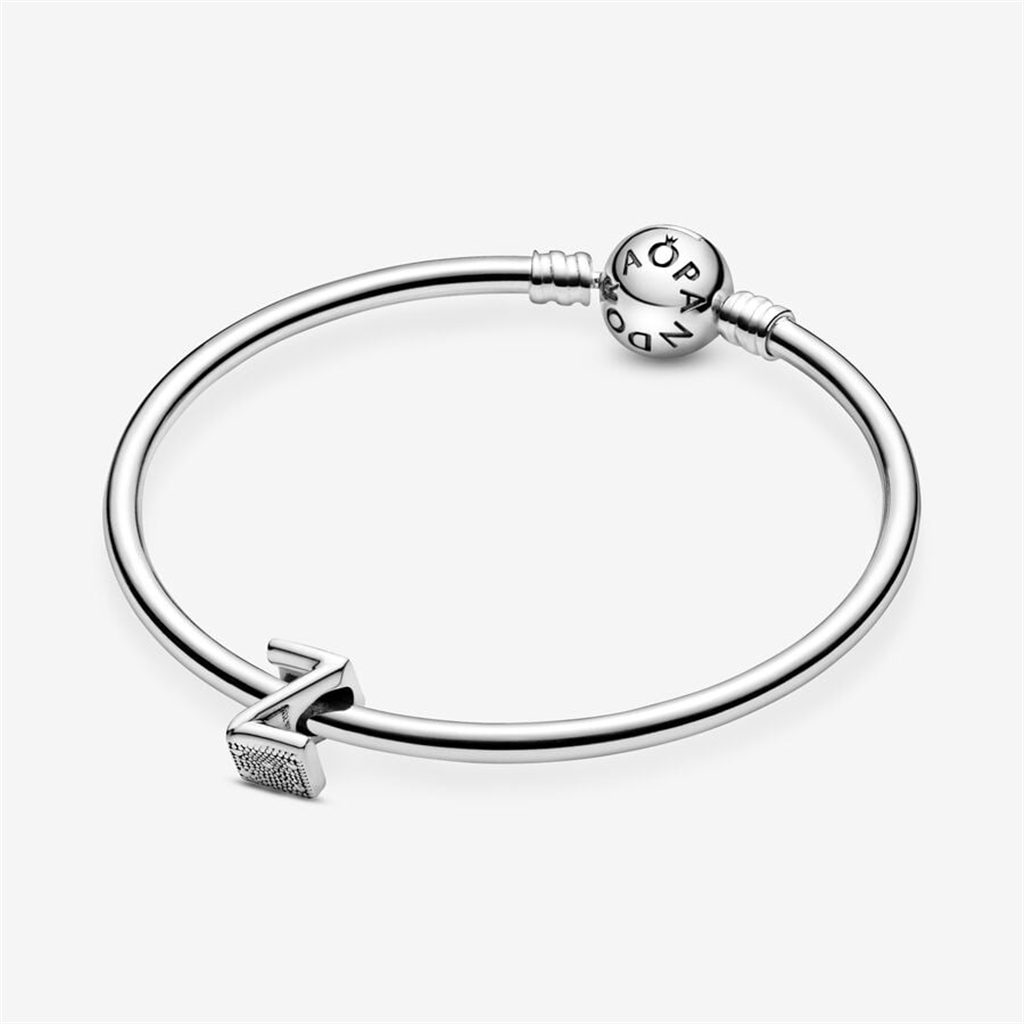 Pandora Moments Silver Letter Z Charm