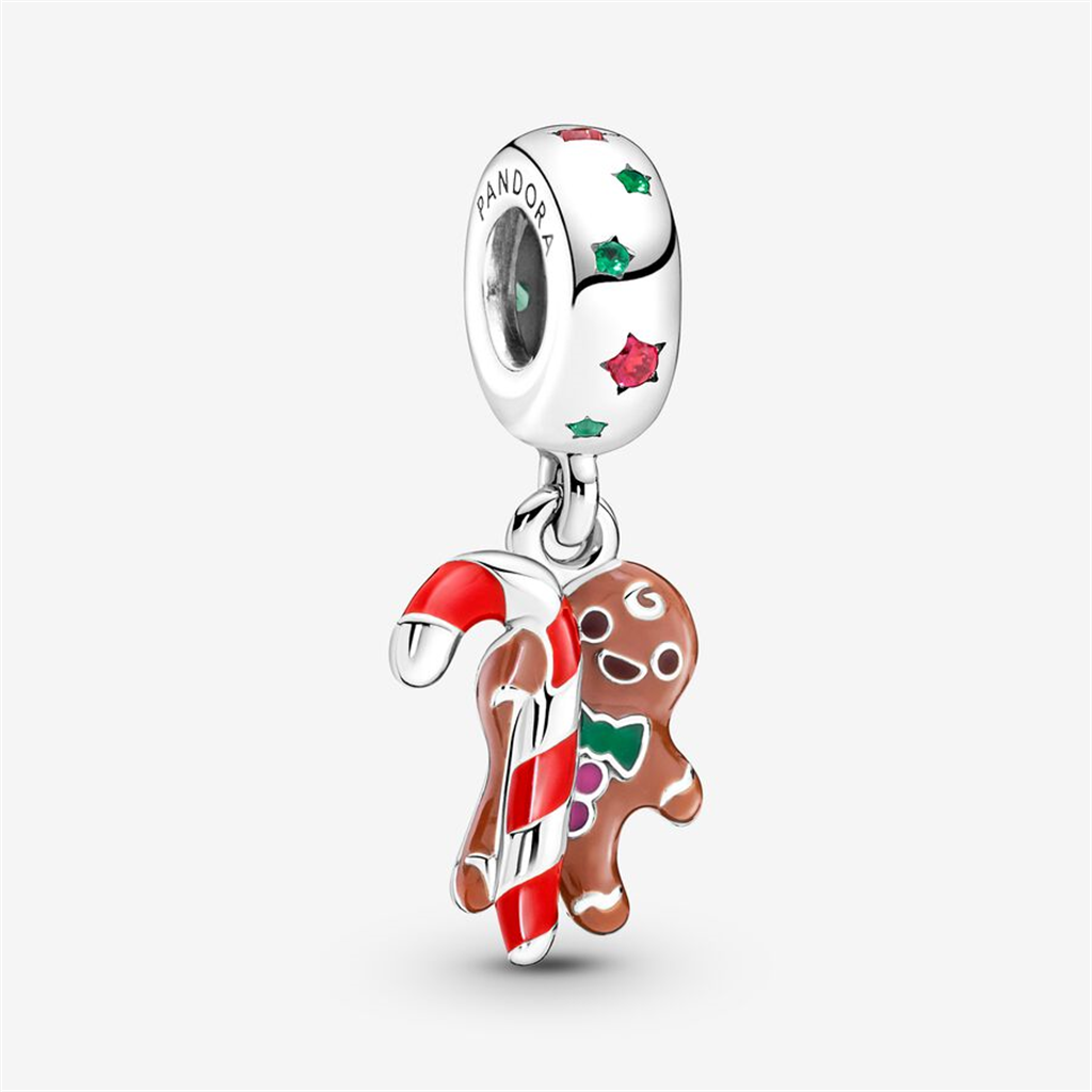 Pandora Moments "Life is Sweet" Gingerbread Man Dangle Charm