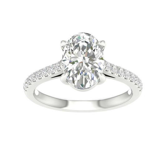 Classic Oval 2.25 CTW  Lab Grown Diamond Engagment Ring