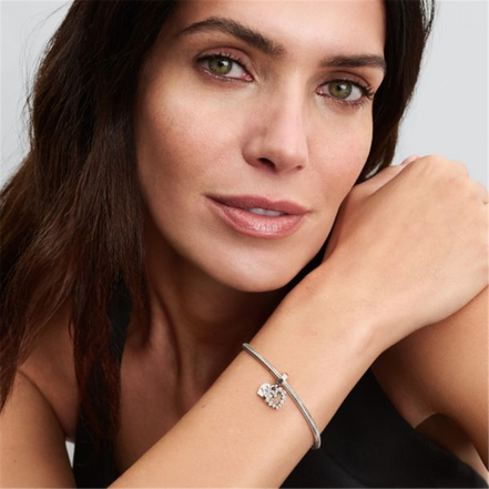 Pandora ME/Moments Sparkling Heart Double Dangle Charm