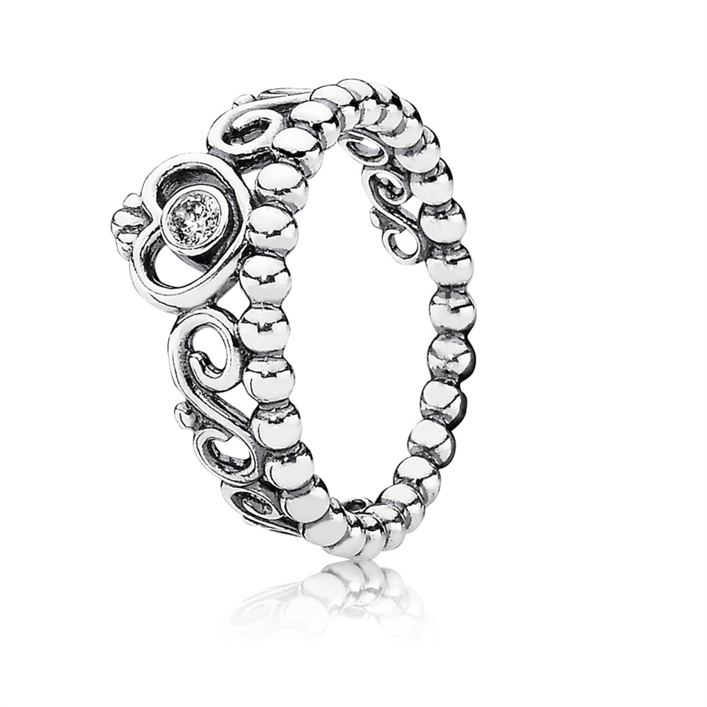 Pandora Moments Princess Tiara Crown Ring Size 6