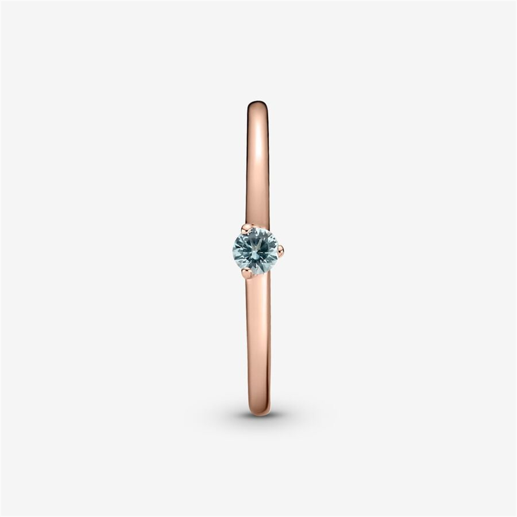 Pandora Timeless Light Blue Solitaire Ring Size 7.5