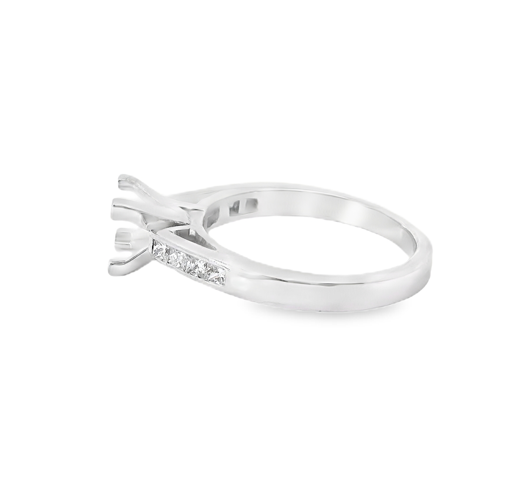 14K White Gold 0.30 CTW Diamond Semi-Mount Engagement Ring