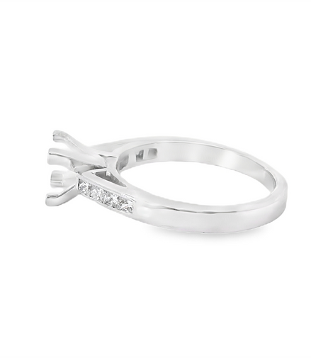 14K White Gold 0.30 CTW Diamond Semi-Mount Engagement Ring