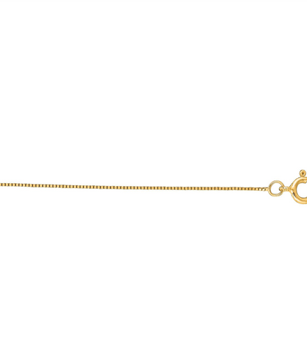 14K Yellow Gold .45mm Classic Box Chain 18"