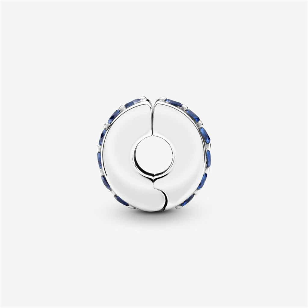 Pandora Moments Blue Sparkle Clip Charm