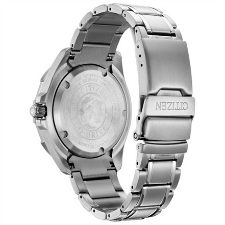 Men's Citizen Eco-Drive Promaster Diver Black Dial Titanium Watch