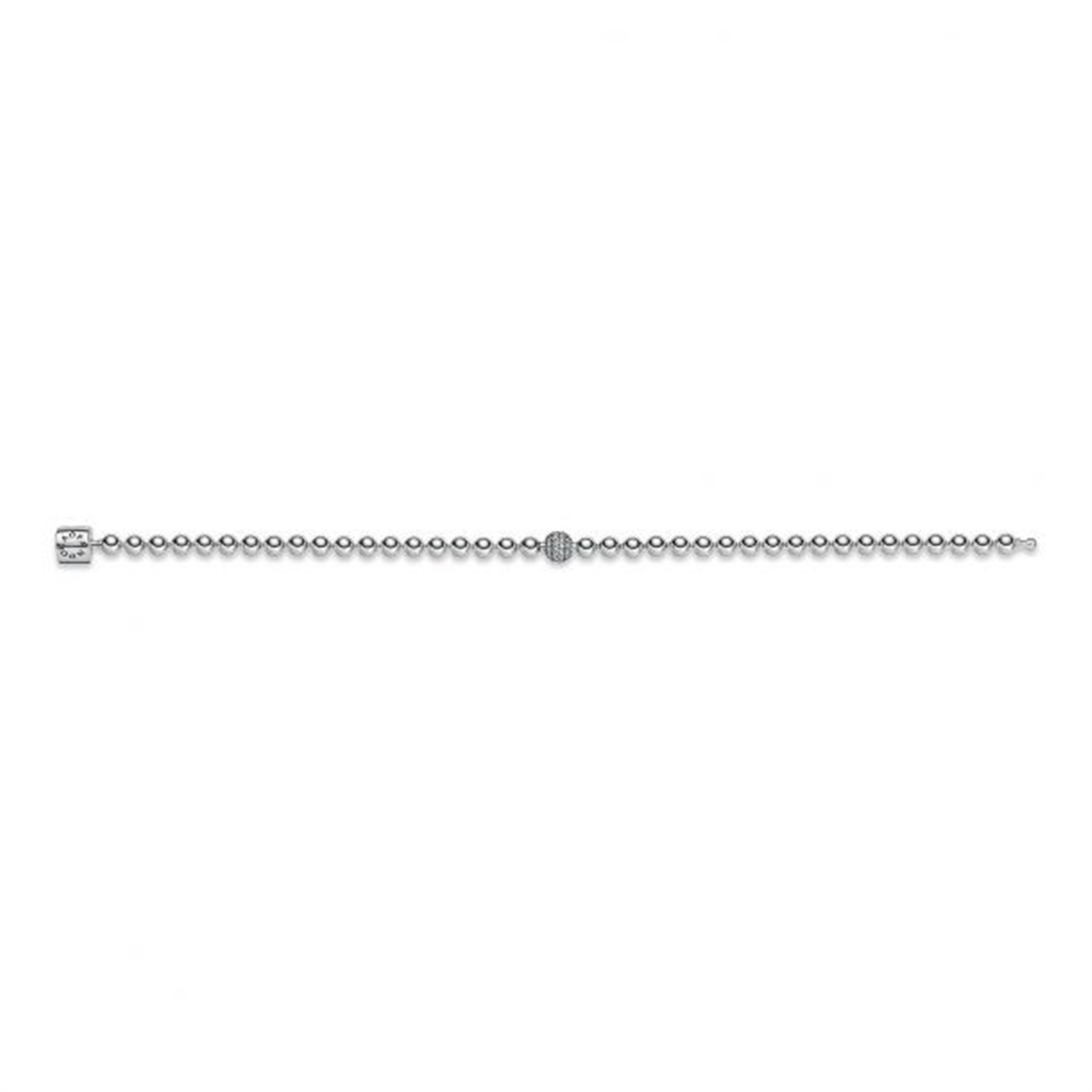 Pandora Signature Beads And Pavé Bracelet Size 21