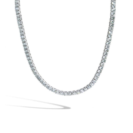 Lab Grown 10 ct Diamond Tennis Necklace