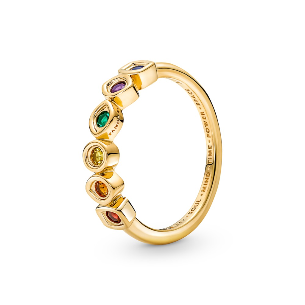 Pandora Marvel The Avengers Infinity Stones Ring Size 7