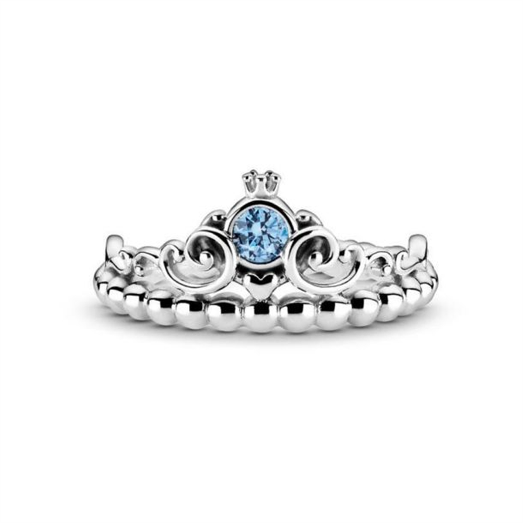 Pandora - Disney, Cinderella Blue Tiara Ring Size 6