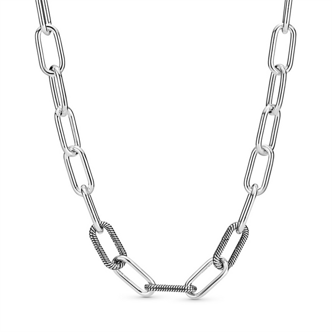 Pandora ME Round Clasp Medium-Link Chain Necklace 45 cm