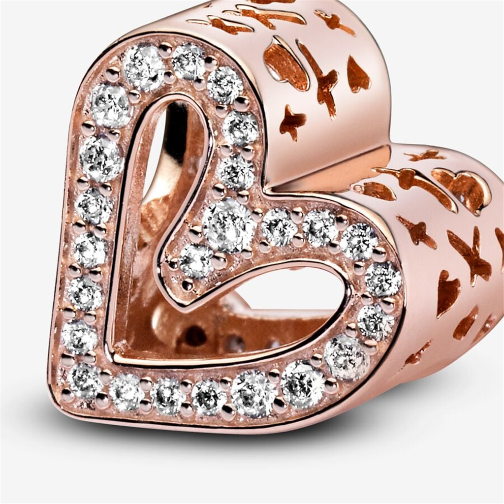 Pandora Moments Sparkling Freehand Heart Charm