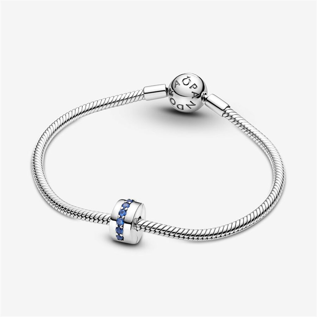 Pandora Moments Blue Sparkle Clip Charm
