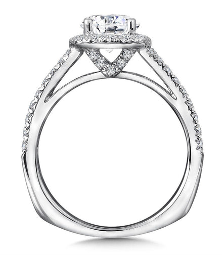 14K White Gold And 0.63 CTW Semi-Mount Engagement Ring