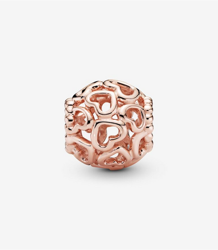 Pandora Moments Openwork Hearts Charm