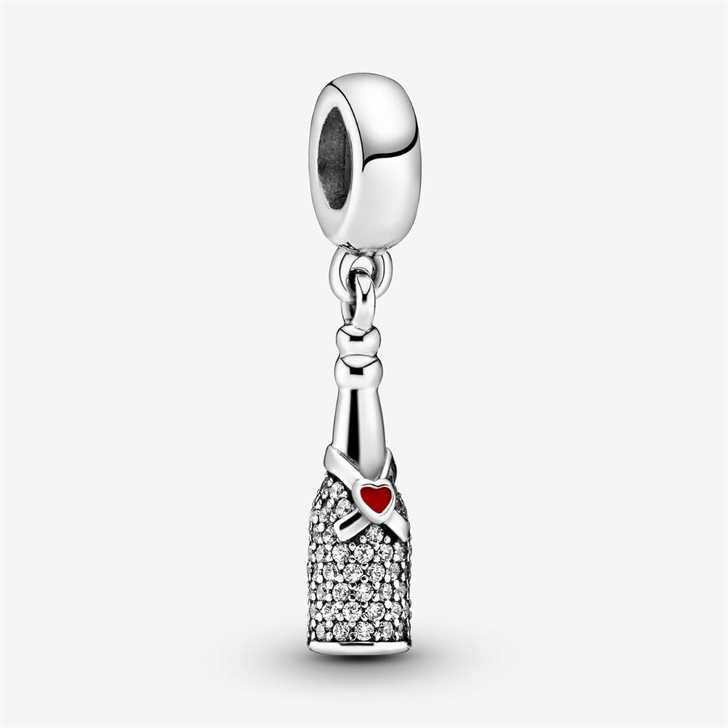 Pandora Moments Sparkling Wine Silver Dangle