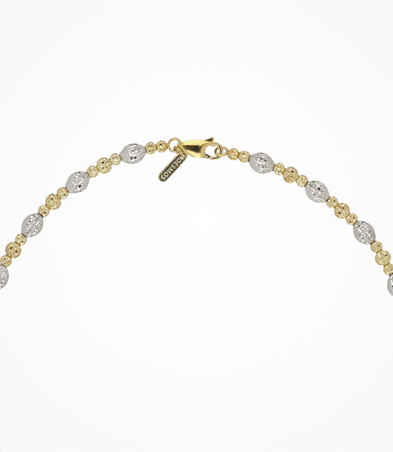 Desmos Two Tone Crystal Bloom Necklace 18"