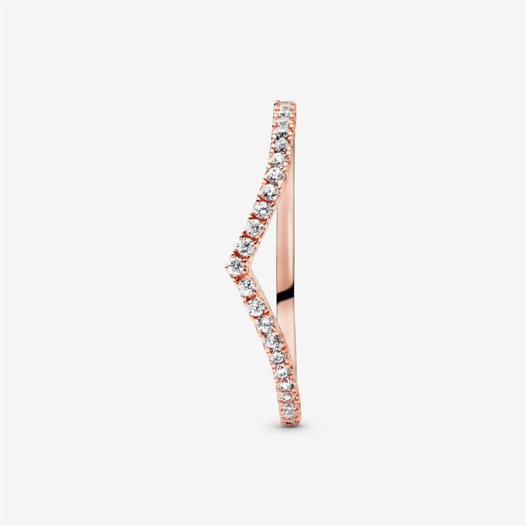 PandoraTimeless Sparkling Wishbone Ring Size 3.5