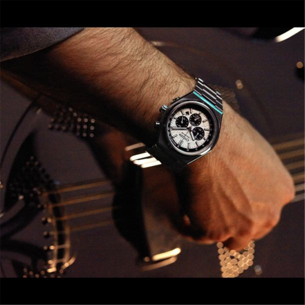 Citizen Eco-Drive Zenshin Chrono Silver Dial Super Titanium Bracelet