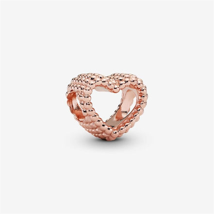 Pandora Moments Beaded Open Heart Charm