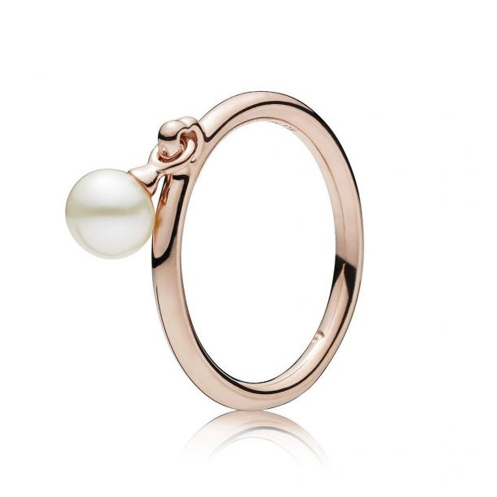Pandora Rose™ Contemporary Pearl Ring Size 6