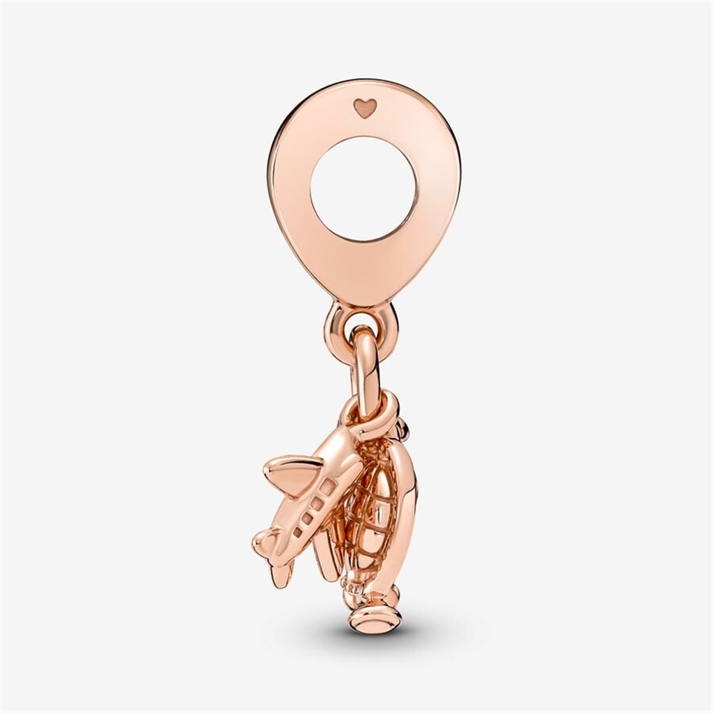 Pandora Moments Airplane, Globe & Suitcase Triple Dangle Charm