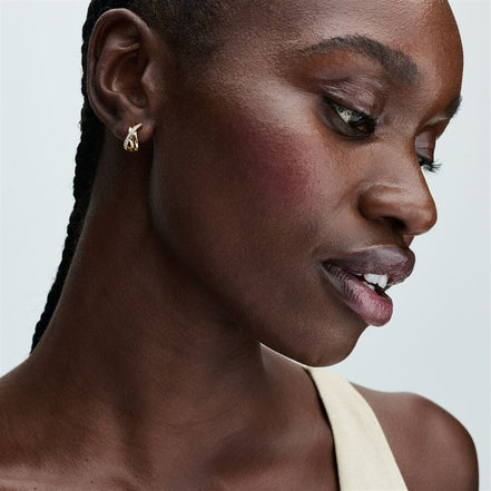 Pandora Signature Crossover Pavé Hoop Earrings
