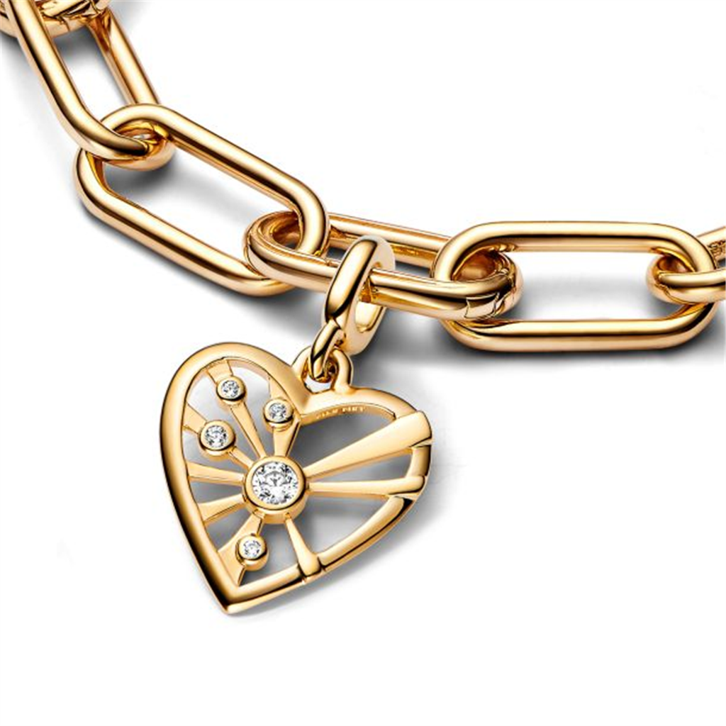 Pandora ME Heart And Rays Medallion Charm