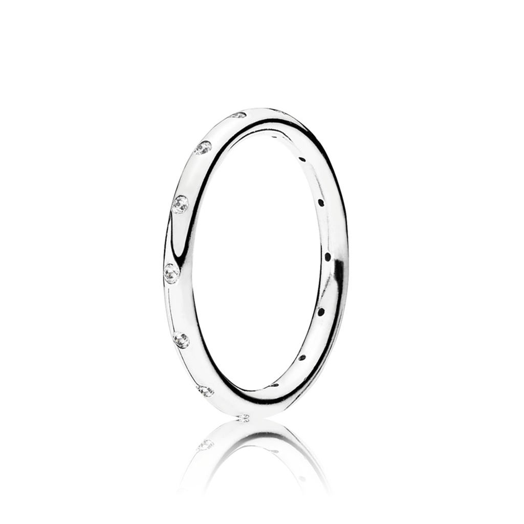 Pandora Timeless Simple Sparkling Band Ring Size 5