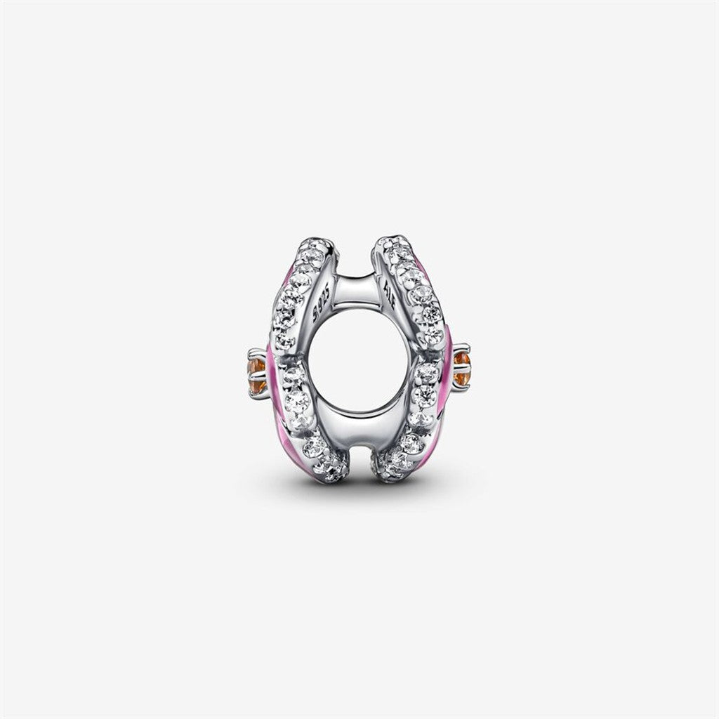 Pandora Moments Pink Pansy Flower Charm