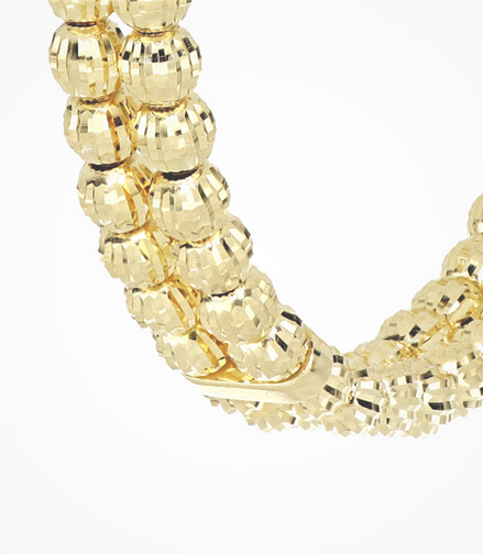 Desmos Double Row Crystal 35mm Hoop Earrings