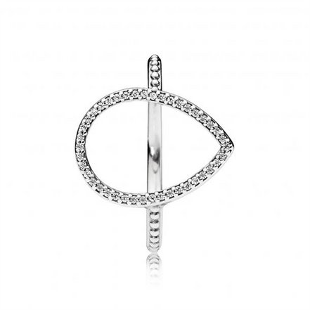 Pandora Timeless Teardrop Silhouette Ring Size 7.5