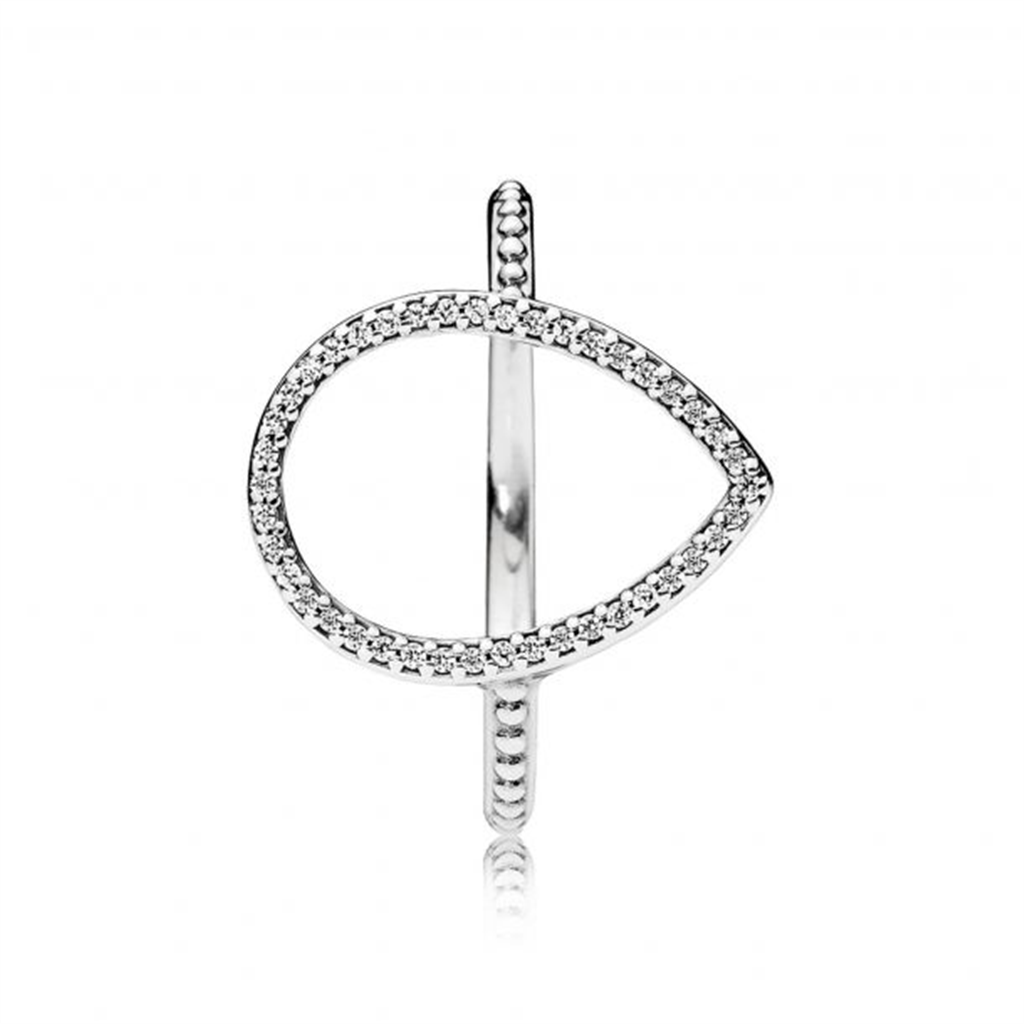 Pandora Timeless Teardrop Silhouette Ring Size 7.5