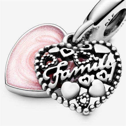 Pandora Moments Love Makes A Family Heart Dangle Charm