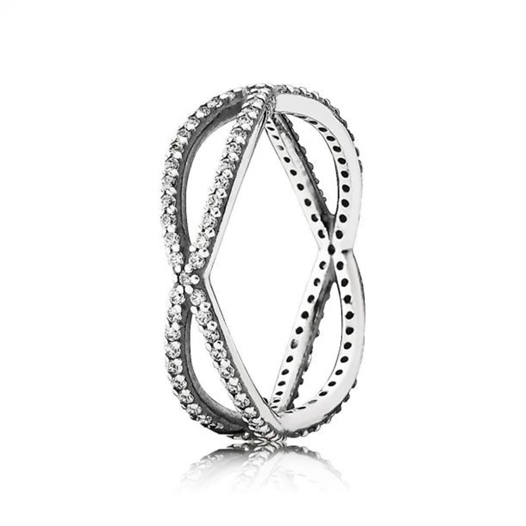 Pandora Timeless Crossing Paths Ring Size 8.5