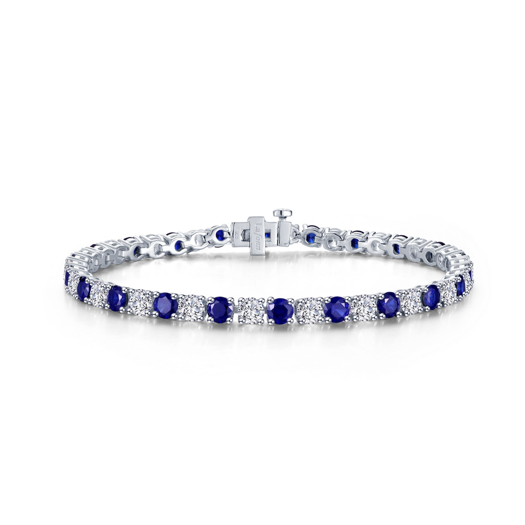 Lafonn Simulated Diamond & Lab Grown Sapphire 11.00ct. Classic Tennis Bracelet