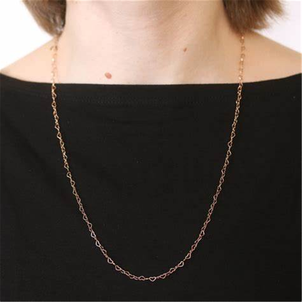Pandora Moments Rose Joined Hearts Necklace 60 cm